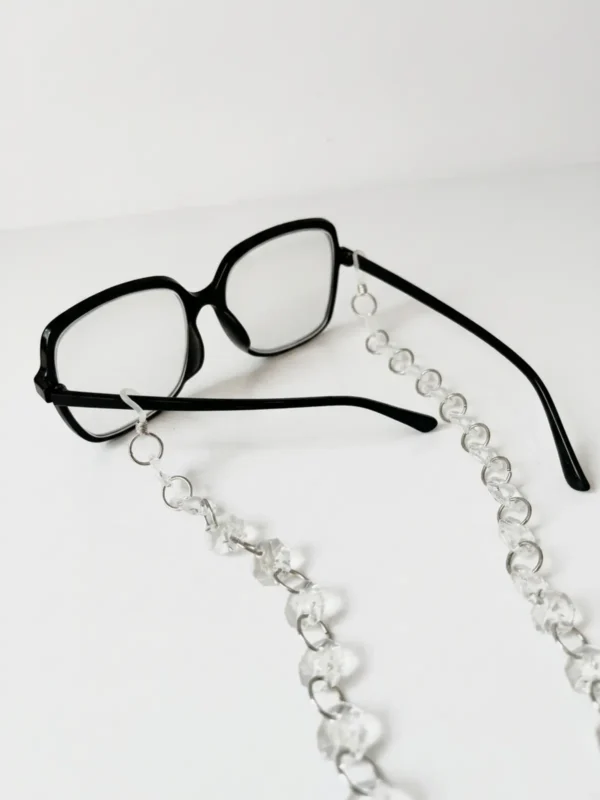 Porta Lentes Cristal de Ramira con cuentas transparentes